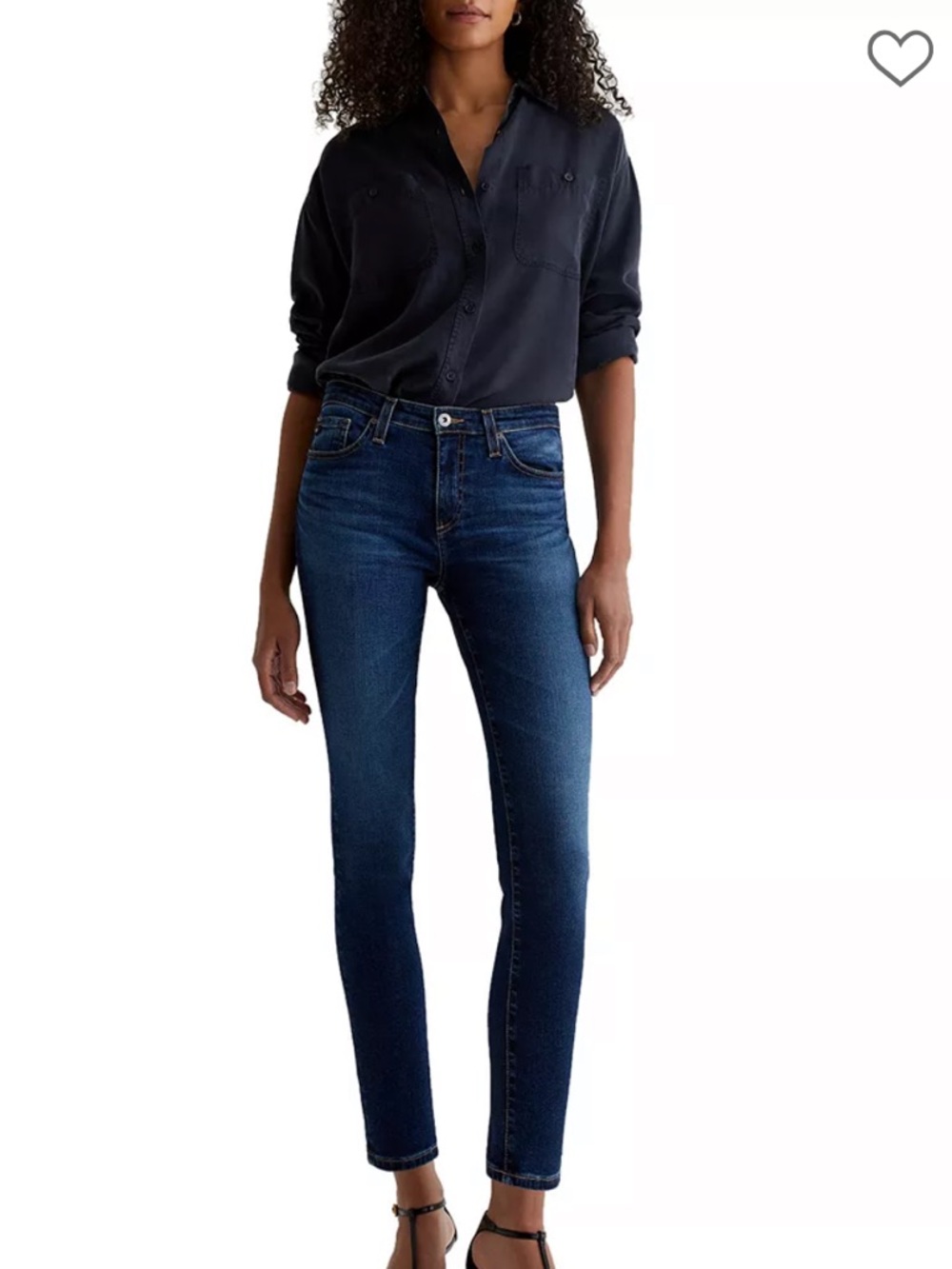 AG Adriano Goldschmied The Stilt Ankle Jeans Dark Wash Size 27R